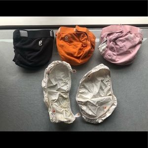 gDiapers 3 diaper covers and 5 snap inserts